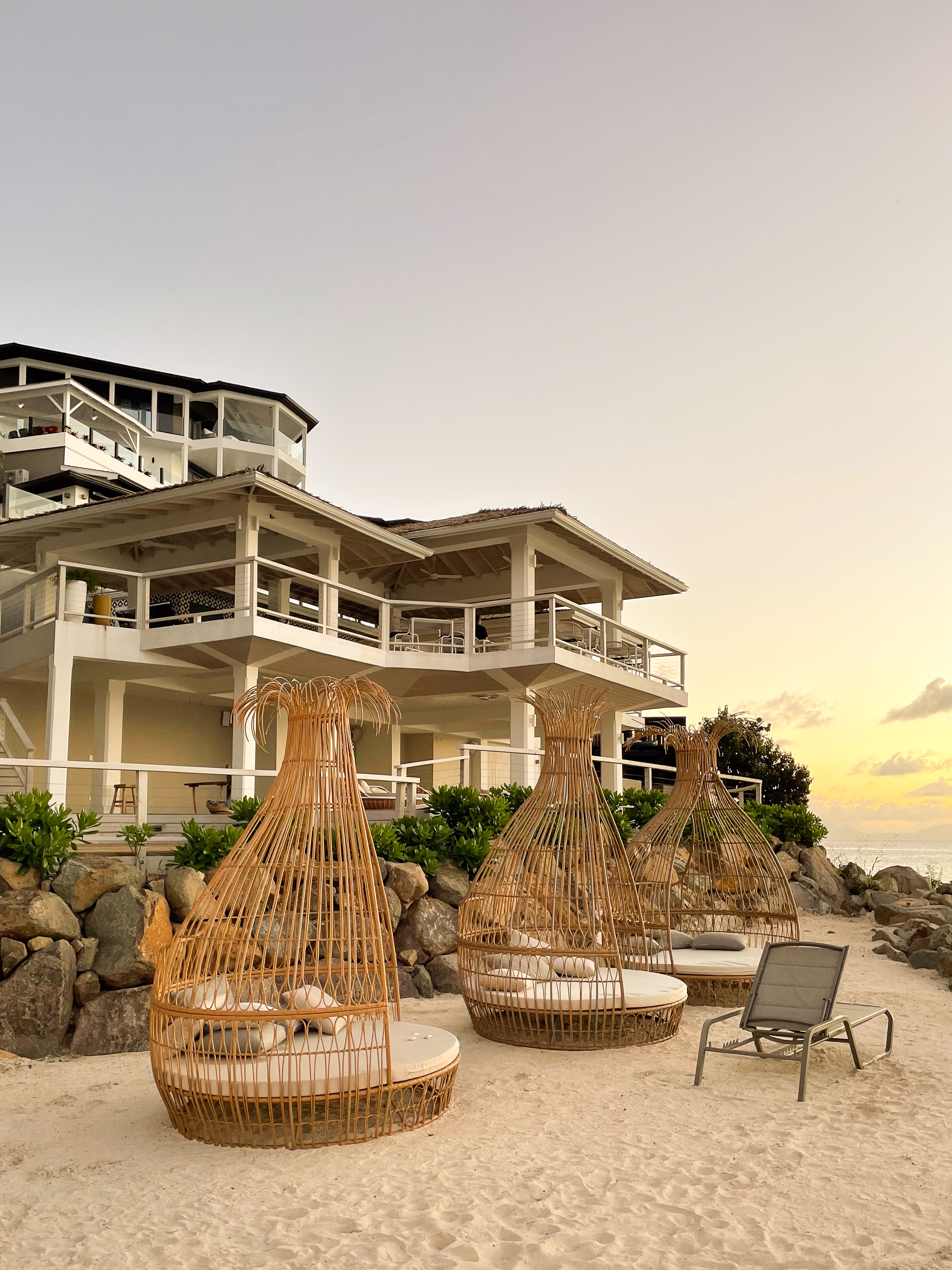 Antigua Tamarind Hills Multi-Level Beachfront Home Ocean Side View