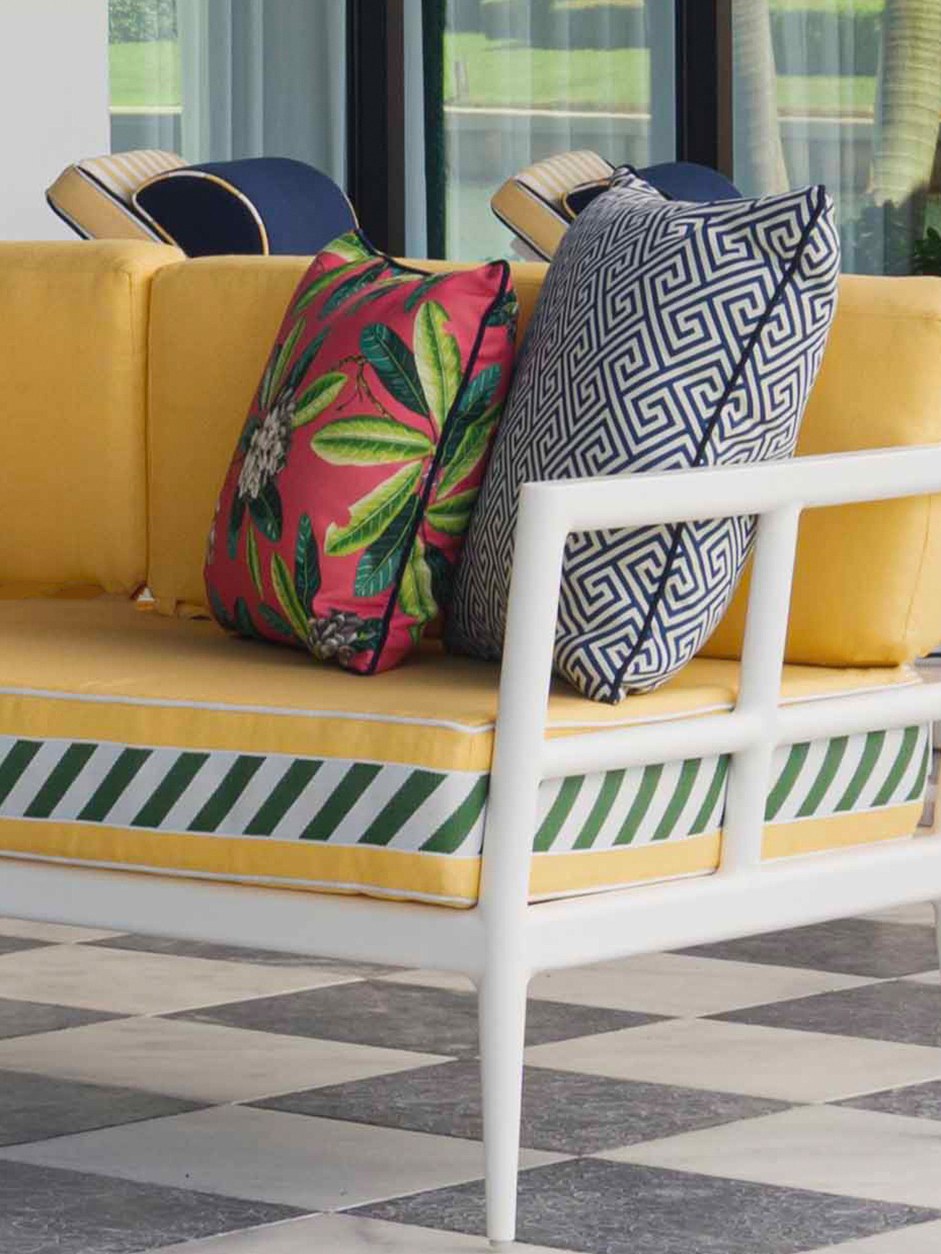 custom upholstery - outdoor furniture cushions and accent pillows