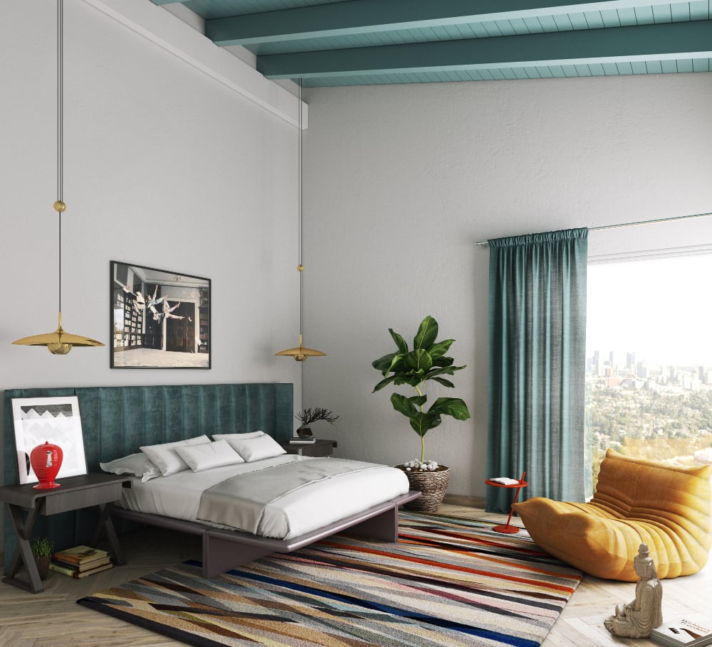 L.A. Estate Master Bedroom